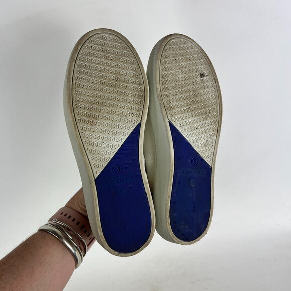 Rothy's SF Pride Rainbow Sneakers Women's 5 White Slip-On Low Top Running Shoes - Picture 8 of 10